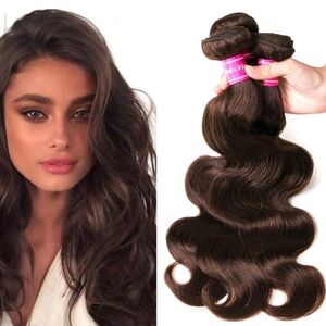 QXRM Body Wave Bundles Human Hair Brazilian Virgin Human Hair Bundle (14-16-18”)